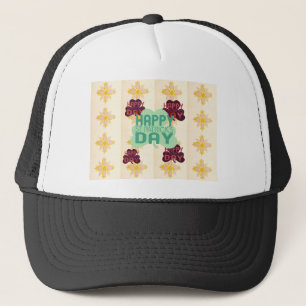 Lycklig Saint patrick's day - lustig utskrift Truckerkeps