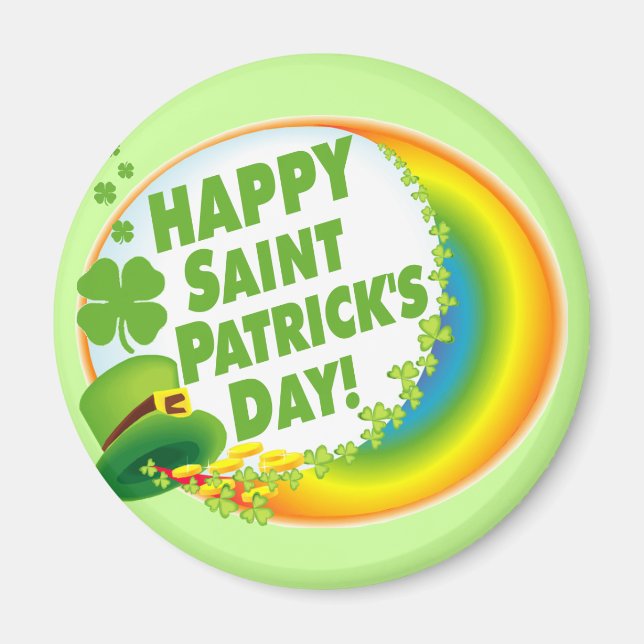Lycklig Saint patrick's day! Magnet (Framsidan)