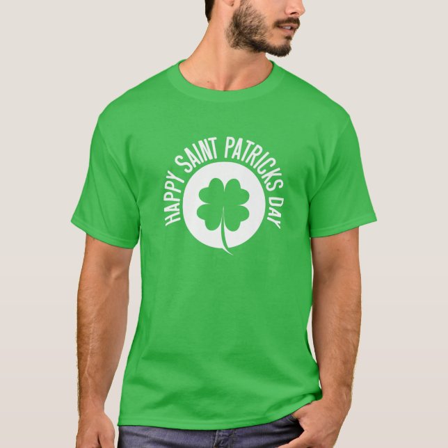 Lycklig Saint patrick's day Manar Womens Kids Boy  T Shirt (Framsida)