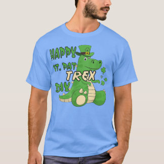 Lycklig Saint patrick's day med dinosaurimotiv T Shirt