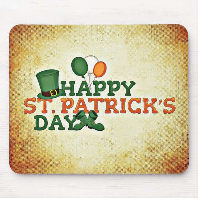 Lycklig Saint Patricks Day Musmatta (Framsidan)
