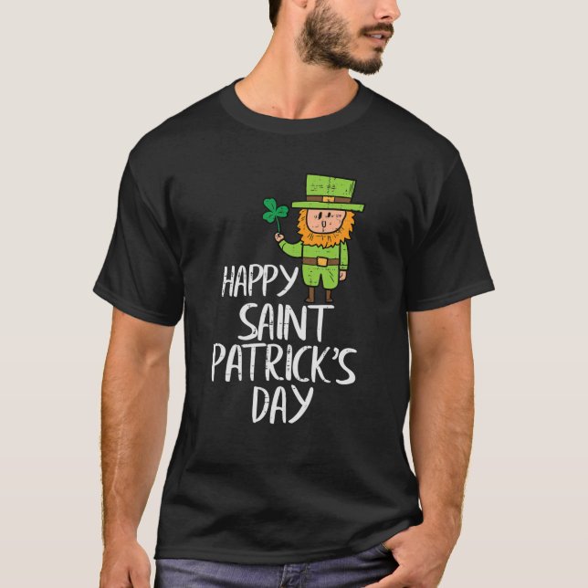 Lycklig Saint Patricks Day St paddys day Boys Kids T Shirt (Framsida)