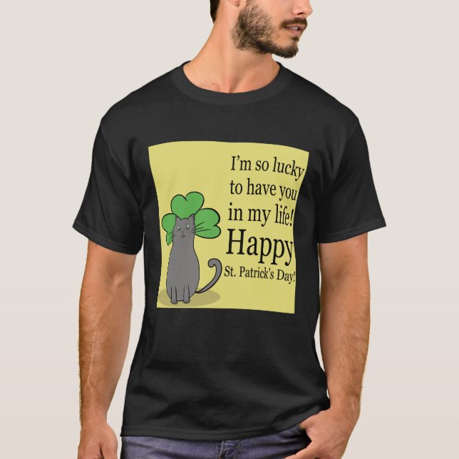 Lycklig saint patrick's day! t shirt (Framsida)