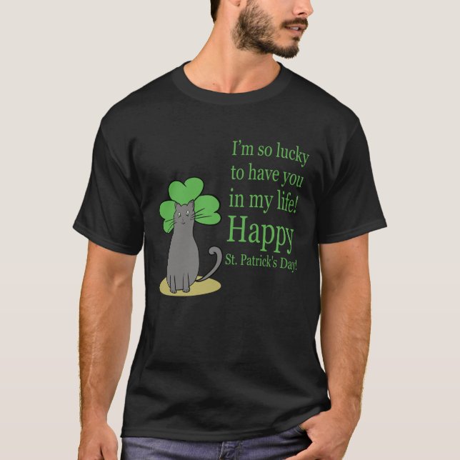 Lycklig saint patrick's day! t shirt (Framsida)