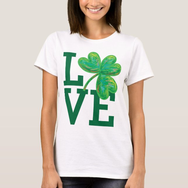 Lycklig saint patrick's day! tee (Framsida)