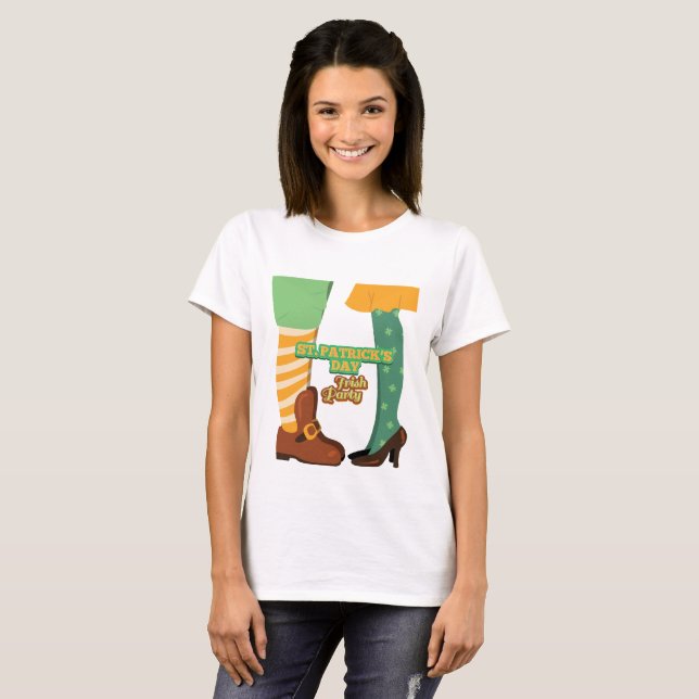 Lycklig saint patrick's day! tee (Hel framsida)