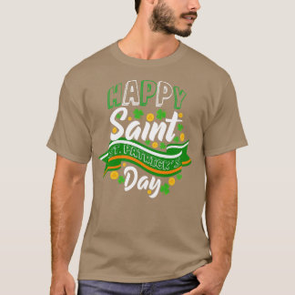Lycklig Saint St patricks day Lucky Shamrock Klöve T Shirt