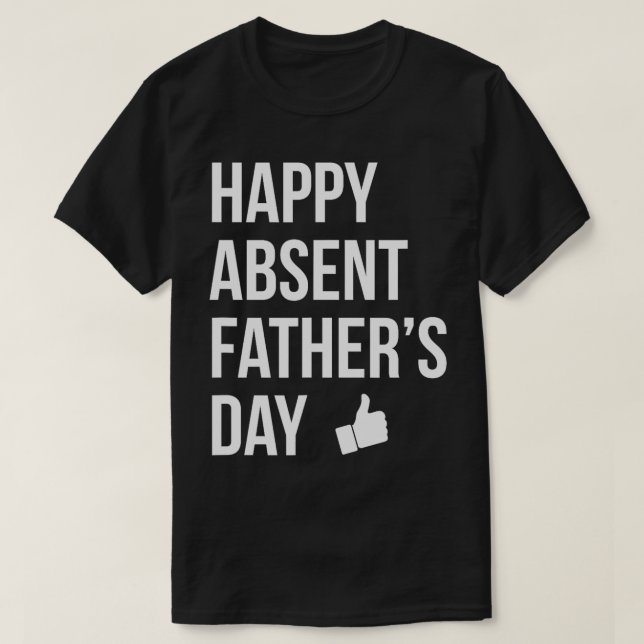 Lycklig saknas Fars dag Funny DeadPappa T Shirt (Design framsida)