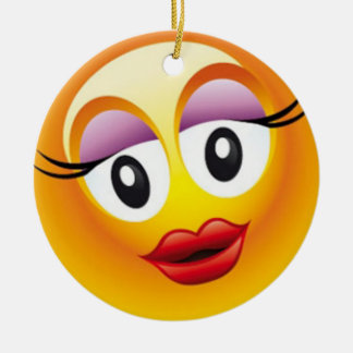 Lycklig Sally glädje Julgransprydnad Keramik