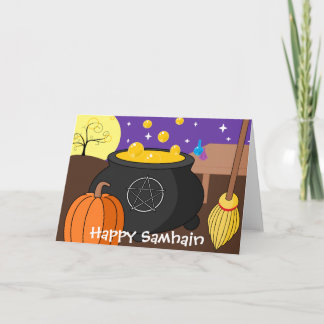 Lycklig Samhain Kort