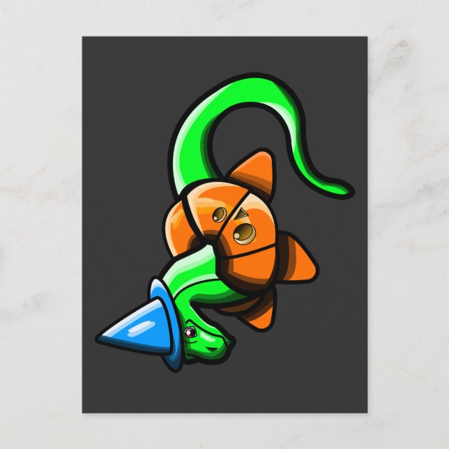 Lycklig Samhain! Vykort (Framsida)