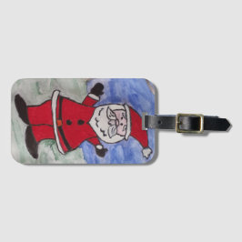 Lycklig Santa Bagagebricka