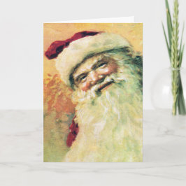 Lycklig Santa god julvintage Helgkort