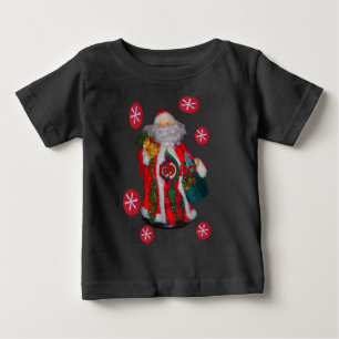 Lycklig Santa Hohoho Hälsning grafiktext konst des T Shirt