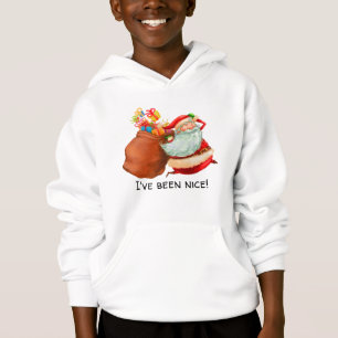 Lycklig Santa med Sack/ jag har varit trevlig! T Shirt