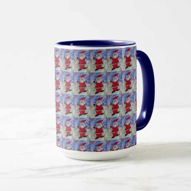 Lycklig Santa Mugg (Framsida höger)