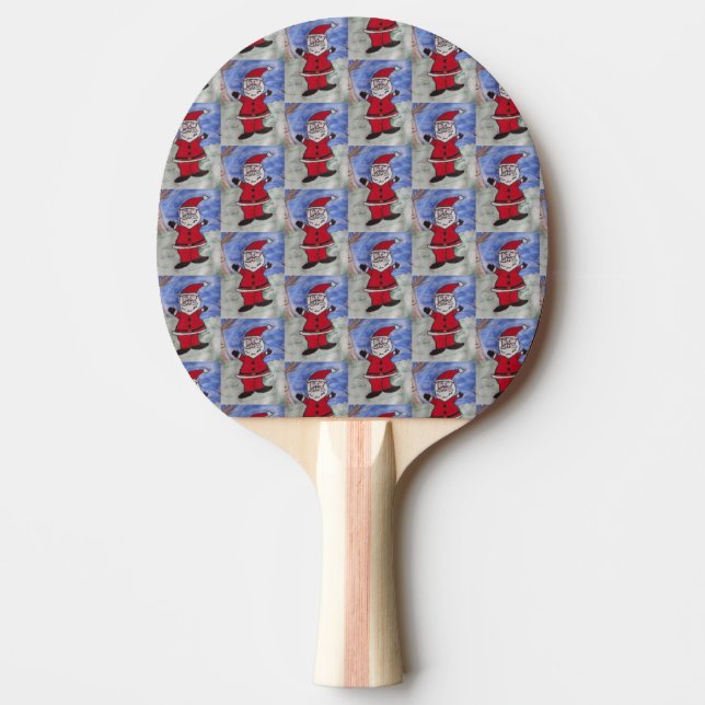 Lycklig Santa Pingisracket (Framsidan)