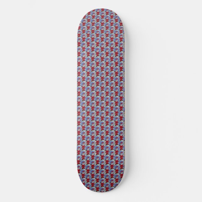 Lycklig Santa Skateboard (Framsida)