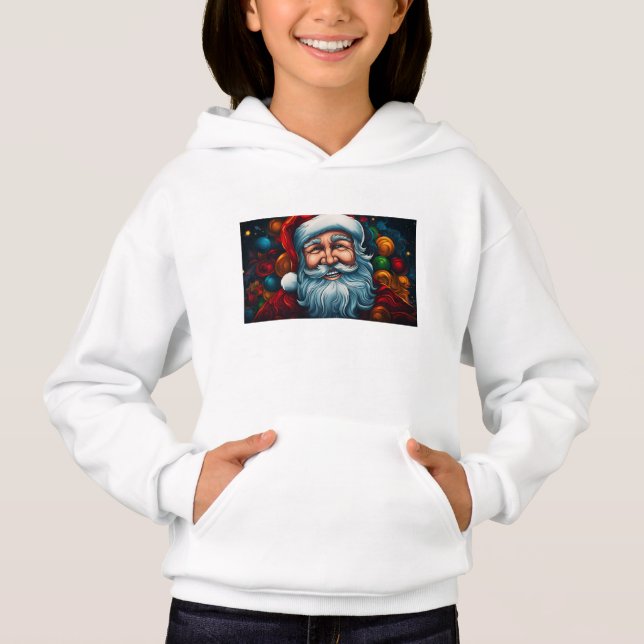 Lycklig Santa T Shirt (Framsida)