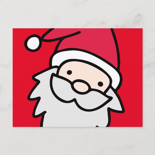 Lycklig Santa Vykort (Framsida)