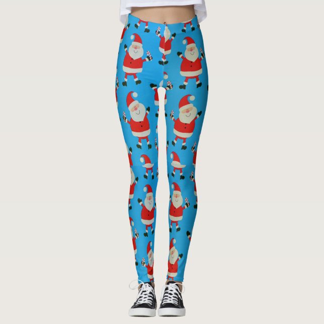 Lycklig Santas Leggings (Framsida)