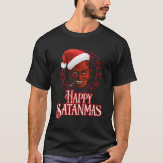 Lycklig Satanmas Funny Occult jul Parody Satan T Shirt