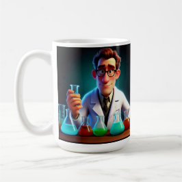 Lycklig Scientist Birthday Kaffemugg
