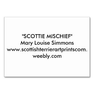 LYCKLIG SCOTTIE BIRTHDAY BORDSNUMMER