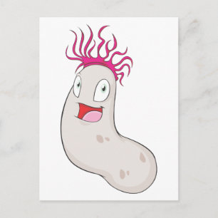 Lycklig Sea Cucumber Vykort