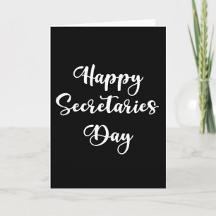 Lycklig sekreterardag. Administrativ professionell Kort