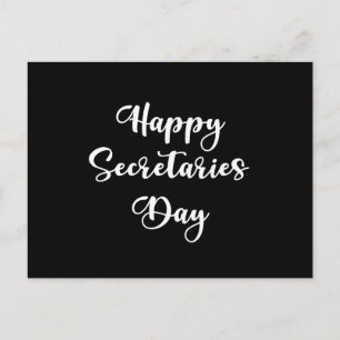 Lycklig sekreterardag. Administrativ professionell Vykort