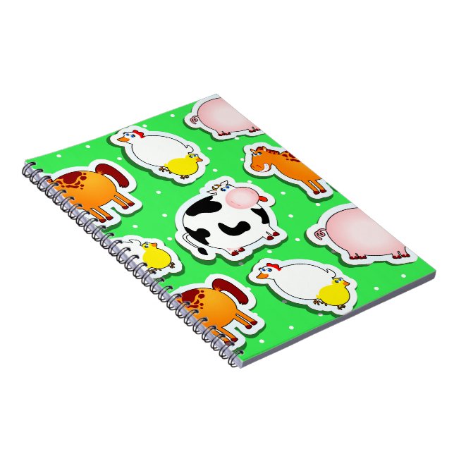 Lycklig-serverbakgrund, bärbar dator anteckningsbok med spiral (Högra Sidan)