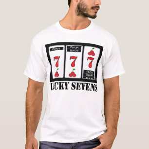 Lycklig Sevens T för springor skjorta T-shirt
