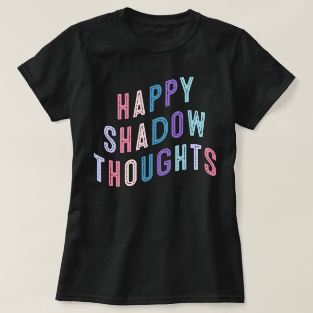 Lycklig Shadow Thoughts KOTLC Foxfire Academy T Shirt (Design framsida)