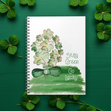 Lycklig Shamrock-klöver akvarell