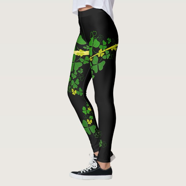 Lycklig Shamrock Leggings (Vänster)