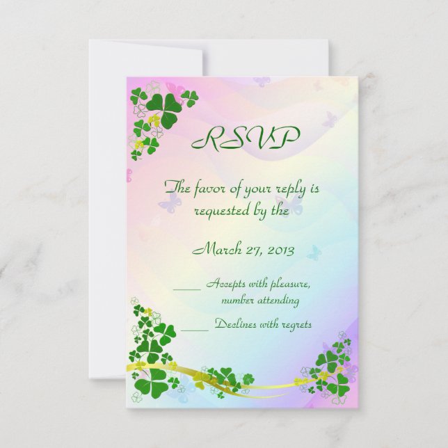 Lycklig Shamrock OSA kort (Framsida)
