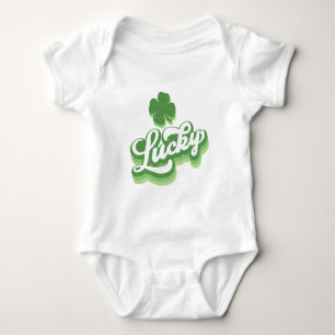 Lycklig Shamrock St Patrick's Day Irländsk T Shirt