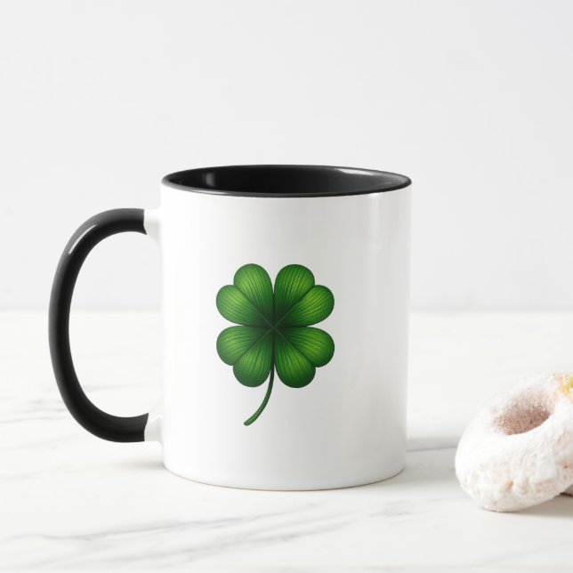 Lycklig Shamrock St. Patrick's Day-mugg Mugg (Med munk)