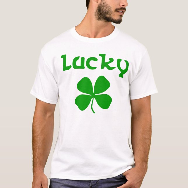 LYCKLIG shamrock T Shirt (Framsida)