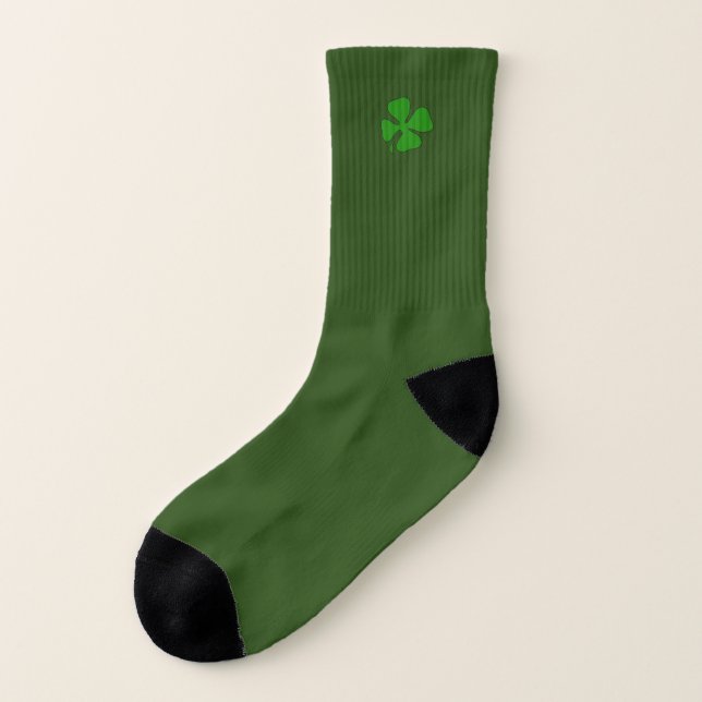 Lycklig Shamrockmörk - gröna lilla sockor Strumpor (Vänster utanför)