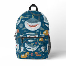 Lycklig Shark Blue Kids