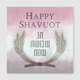 Lycklig Shavuot - Chag Shavuot Sameach Magnet Card