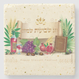 Lycklig SHAVUOT dekorativ dekorativ dekorativ sju  Stenunderlägg