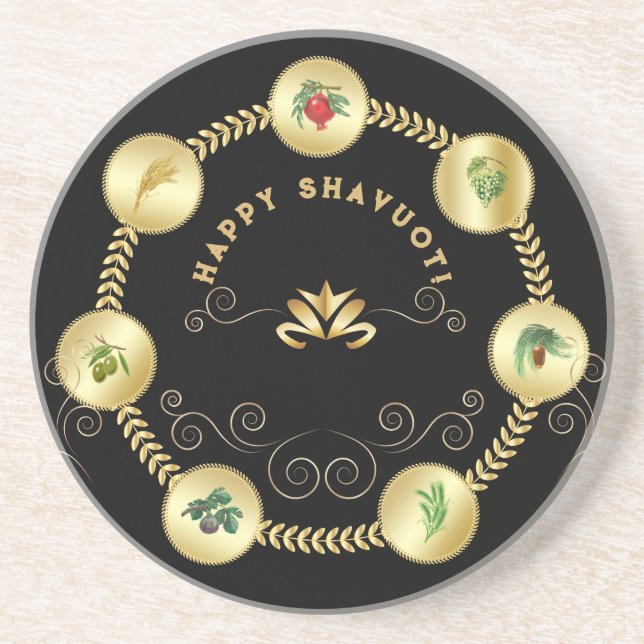 Lycklig SHAVUOT dekorativ dekorativ dekorativ sju  Underlägg (Framsidan)