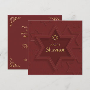 Lycklig Shavuot Elegant Julkort