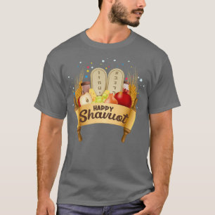 Lycklig Shavuot judisk Firande-hebreisk judaism T Shirt