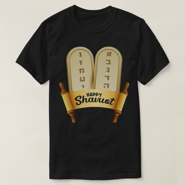 Lycklig Shavuot, judisk judaism H i Firande T Shirt (Design framsida)