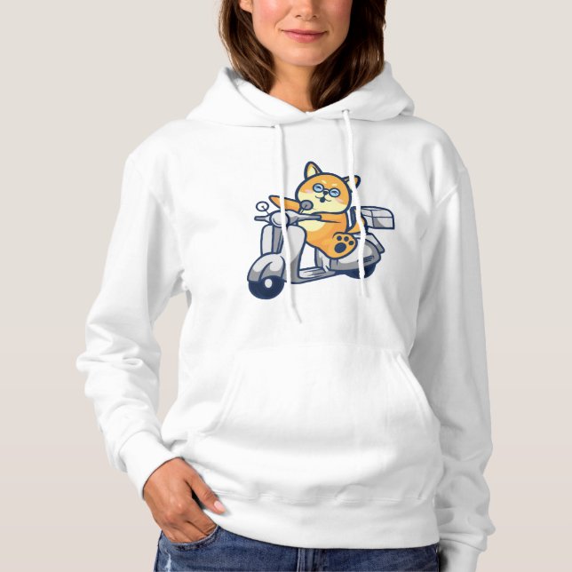 Lycklig Shiba Inu T Shirt (Framsida)