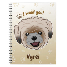 Lycklig Shih Tzu Hund älskare I Woof You Tassar Anteckningsbok